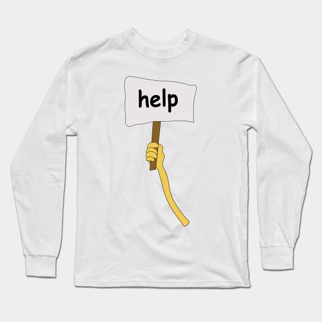 help me Long Sleeve T-Shirt by saber fahid 